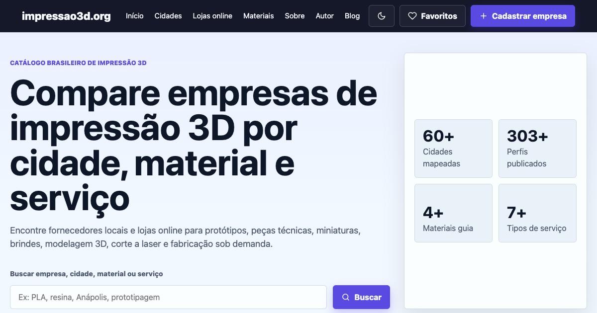 Reale Vorschau von Impressão 3D